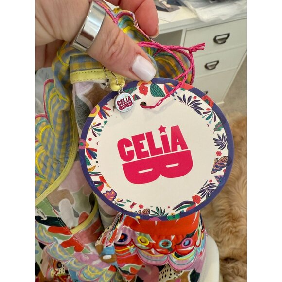 CeliaB Freya Dress Pink Floral Multicolor Midi Maxi Dress NWT - Size XS - Picture 4 of 11